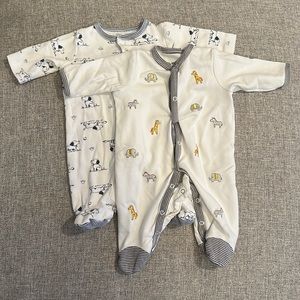 Little Me footed sleepers (2)